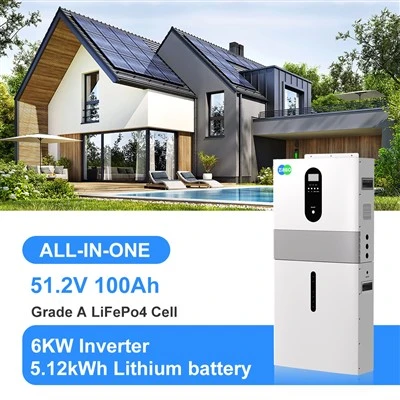 6kW võrguväline kodu energiasalvestussüsteem 51,2v 100ah kõik-ühes liitiumaaku
